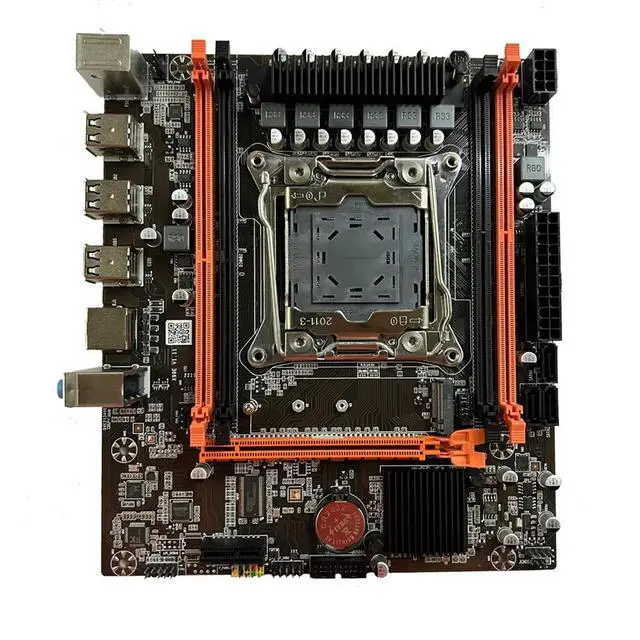 Alt view image 3 of 4 - X99E Motherboard+E5 2673 V3 CPU+Thermal Grease Support 4 DDR4 RECC RAM Gigabit LAN Card PCIEX16 NVMe Desktop Motherboard
