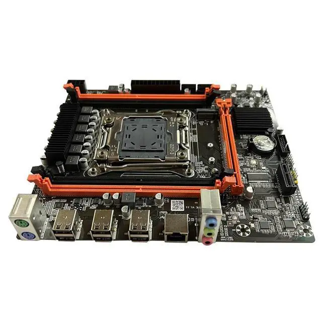 Alt view image 4 of 4 - X99E Motherboard+E5 2673 V3 CPU+Thermal Grease Support 4 DDR4 RECC RAM Gigabit LAN Card PCIEX16 NVMe Desktop Motherboard