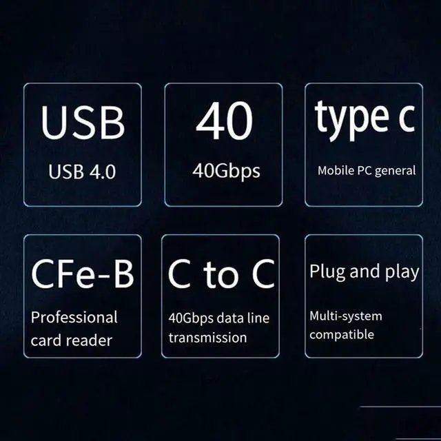 Alt view image 4 of 4 - Cfexpress Tyep B Card Reader USB 4.0 10Gbps Cfexpress Card Reader Drive Free Memory Card Adapter For PC Laptop