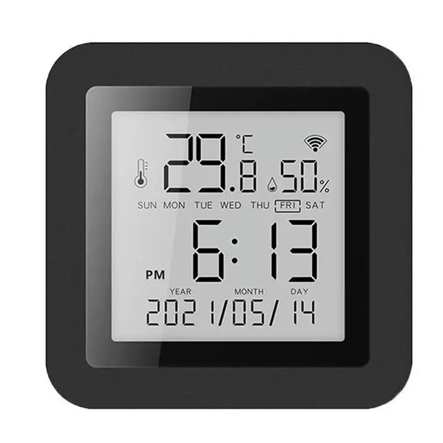 Alt view image 4 of 4 - Temperature Humidity Monitor Support Alexa Google Assistant Digital Indoor Thermometer Hygrometer for Home
