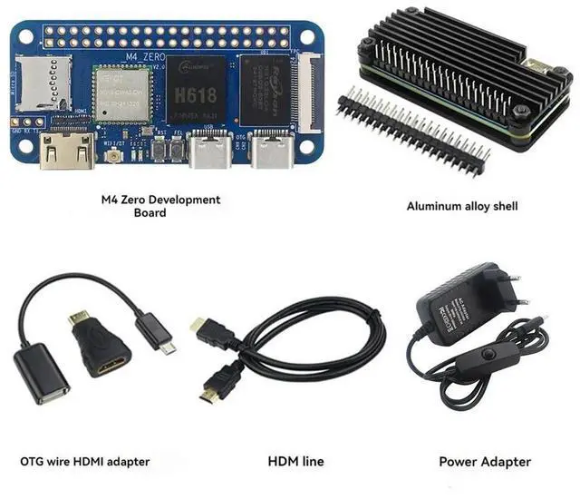 Alt view image 4 of 4 - For Banana Pi BPI-M4 Zero Development Board&Case Kit 4G LPDDR4 32G EMMC H618 2.4G/5G BT4.2 Motherboard EU Plug