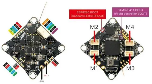 Alt view image 4 of 4 - Crazyf405hd ELRS 1-2S AIO FC Built-In UART ELRS RX 12A BLS ESC For Mobula8 Digital HD Tinywhoop Cihoop Toothpick Spare Pa