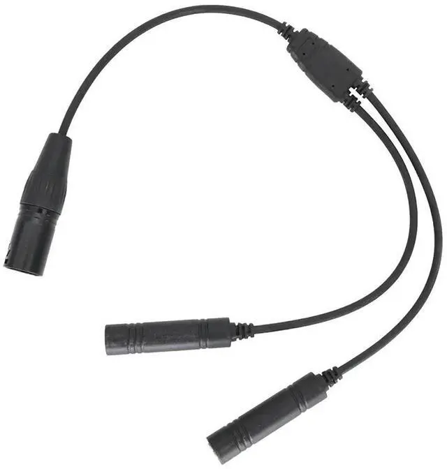 Main image of GA Dual Plugs Male To XLR Female Converter Black GA Twin Plugs To 5 Pin XLR Cable Universal for Aviation Communication