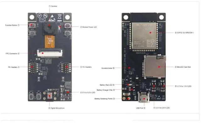 Alt view image 2 of 4 - 1Pcs ESP32-S3-EYE Artificial ligence Development Board Equipped with ESP32-S3 Chip AI Development Framework