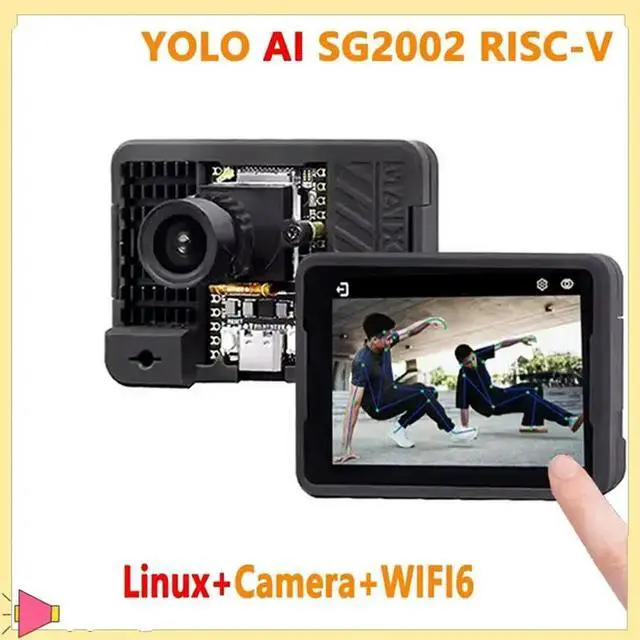 Alt view image 2 of 4 - For Sipeed Maixcam Development Board RISC V AI Kit 32G 6 4MP Cam 2.3Inch Touch Screen Support 1 TOP NPU Python/C++
