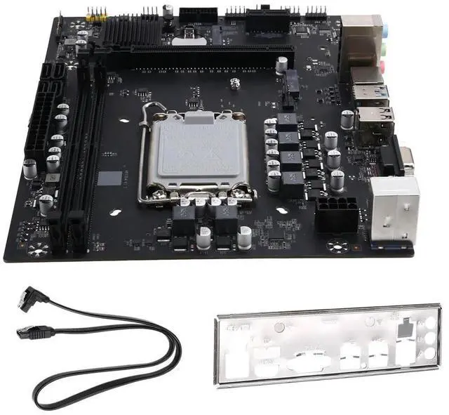 Alt view image 2 of 4 - H610S4 M4 Desktop Computer Motherboard DDR4 Memory LGA1700 CPU I5 12400F/12100 RTL8111G/H 1000mbps LAN
