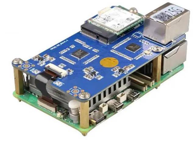 Main image of MPW2.5G for Raspberry Pi 5 Expansion Board PCIE to 7 2.5G ETH with Module RTL8125 M.2 Ekey Interface for RPI 5