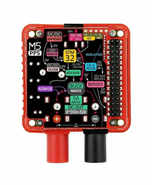 Alt view image 3 of 4 - For M5stack Module 13.2 Programmable Power Supply Module For Core/Core2/Cores3 Series Hosts