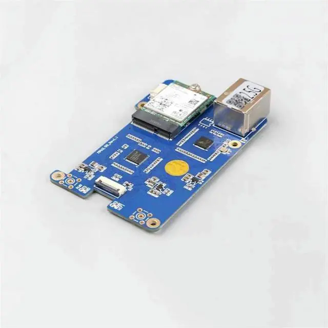 Alt view image 2 of 4 - MPW2.5G for Raspberry Pi 5 Expansion Board PCIE to 7 2.5G ETH with Module Antenna RTL8125 M.2 Ekey for RPI 5