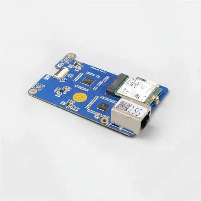 Alt view image 3 of 4 - MPW2.5G for Raspberry Pi 5 Expansion Board PCIE to 7 2.5G ETH with Module Antenna RTL8125 M.2 Ekey for RPI 5