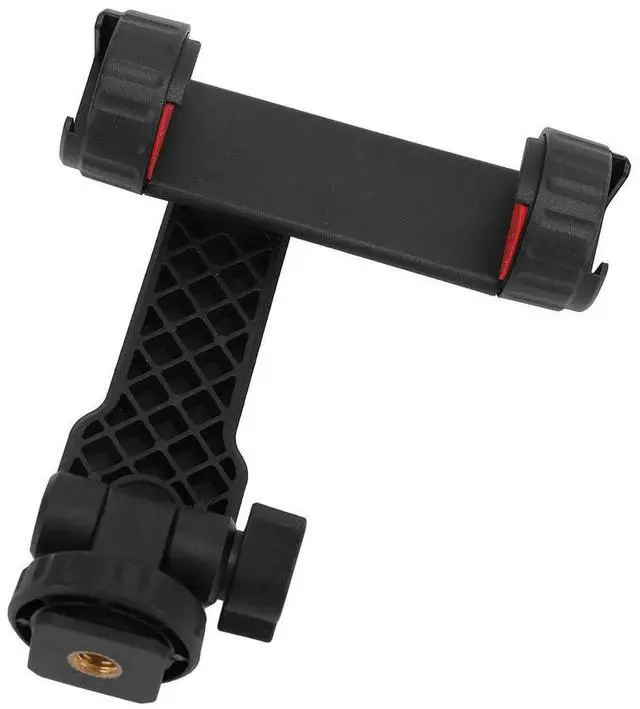 Alt view image 2 of 3 - Phone Tripod Mount with Hot and Cold Shoe Mount ABS 360 Degree phone Tripod Adapter Holder Clip for Video Live Streaming