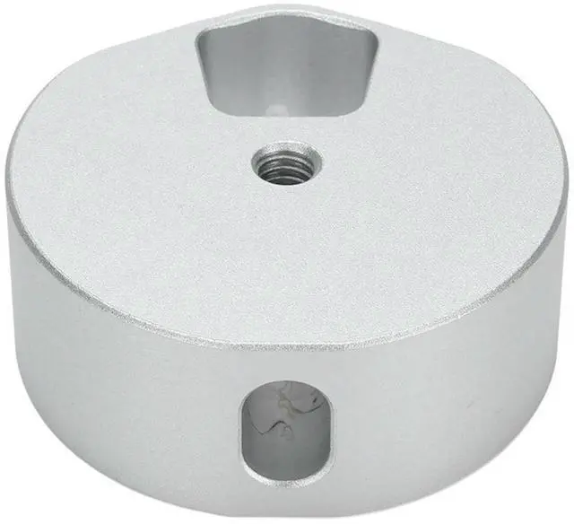 Alt view image 2 of 3 - Satellite Dish Tripod Adapter 1/4 3/8 Inch Threaded Satellite Dish Fixing Clamp Mount Adapter for Outdoor Camping RV Travel