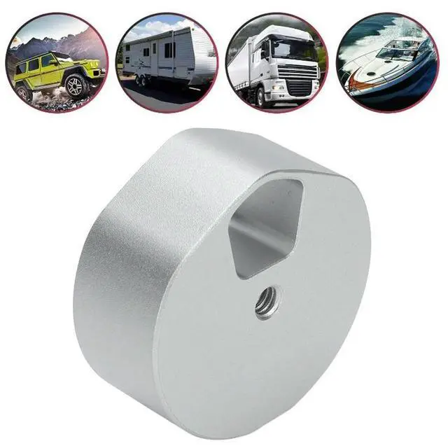 Alt view image 3 of 3 - Satellite Dish Tripod Adapter 1/4 3/8 Inch Threaded Satellite Dish Fixing Clamp Mount Adapter for Outdoor Camping RV Travel