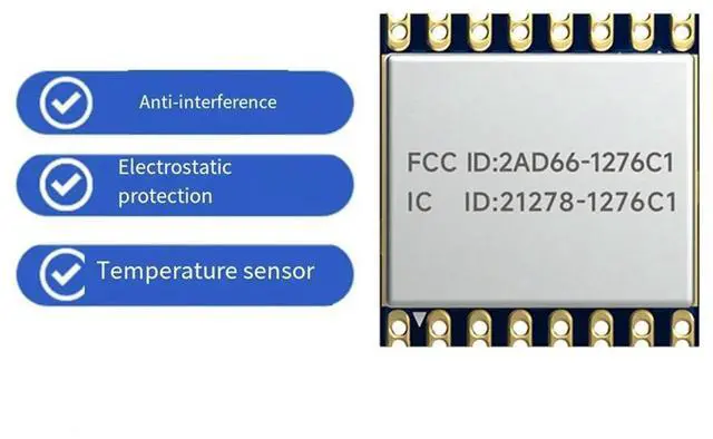 Alt view image 2 of 4 - Lora Module Built-In Temperature Sensor Module For Remote Meter Reading/Industrial Control/Home Automation Telemetry/ Co