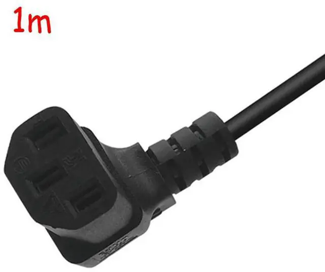 Alt view image 2 of 4 - 2X EU PDU AC Power Cord,European 3Pin Male Plug To IEC 320 C13 UP Angled Power Adapter Cable For Wall Mount TV(EU Plug)
