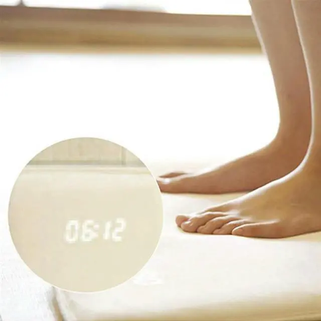 Alt view image 3 of 4 - 2X Alarm Clock Stand On Pressure Sensitive Alarm Clock Mat Floor Rug LED Time