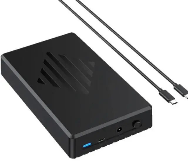 Main image of Desktop 3.5-Inch USB 3.1 SATA Portable Hard Drive Enclosure Plastic Case HD356T USB To SATA Adapter