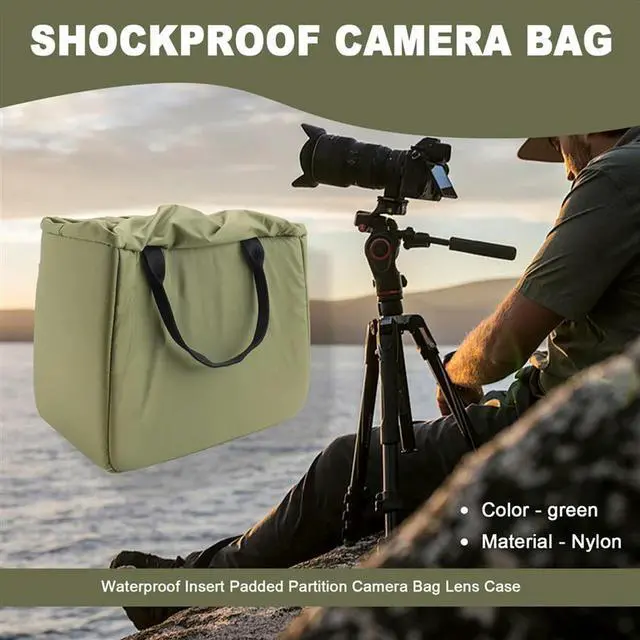 Alt view image 4 of 4 - Waterproof Insert Padded Partition Camera Bag Lens Case For Dslr Slr Camera