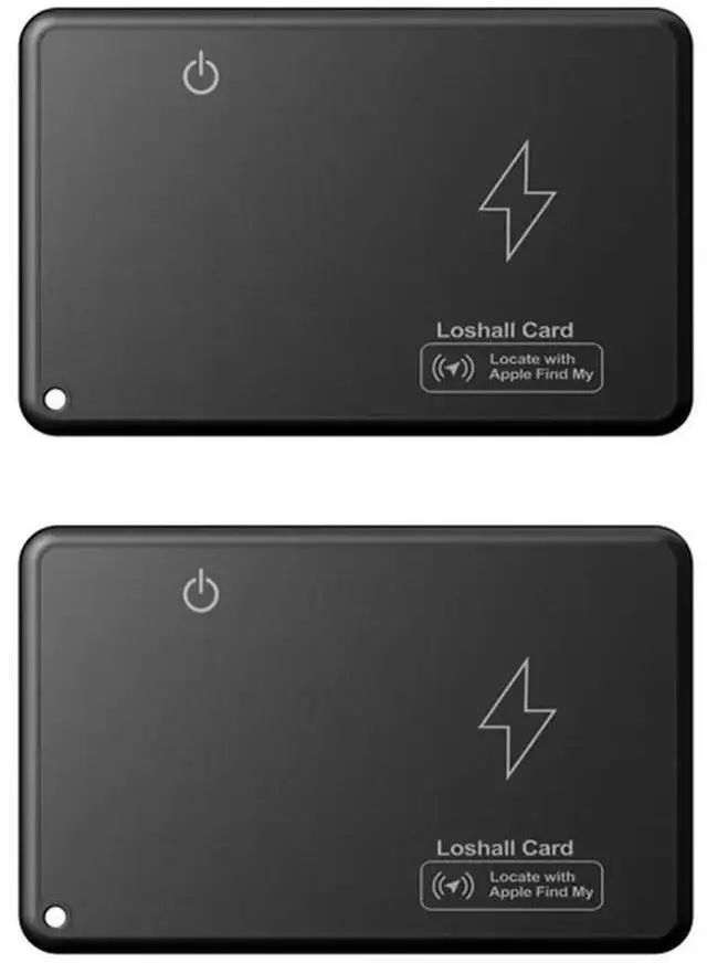 Main image of 2Pcs Wireless Charging Tracking Location Mini Wallet Tracker Card Waterproof GPS Locator Work For Find My Tracker