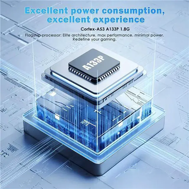 Alt view image 3 of 4 - Mini Zero 40 Vertical Retro Handheld Video Game Console 64G 4.0 Inch IPS Touch Screen Android Portable Game Player A