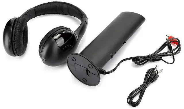 Alt view image 2 of 3 - 5 in 1 FM Wireless Headset Builtin Microphone Earphone Headset with Charging Stand Wireless Headset