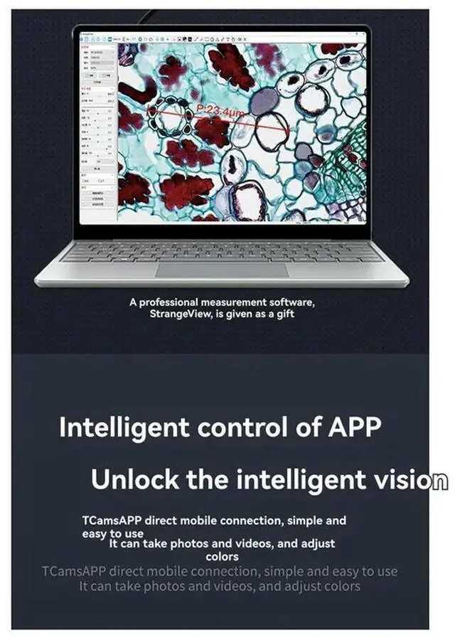 Alt view image 4 of 4 - 2.4GHZ Microscope 2 Million Pixels Astronomical Telescope HD Electronic Eyepiece Photo Recording Phone Computer