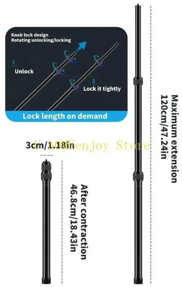 Alt view image 3 of 3 - Car Suction Camera Mount Comprehensive With 47.2Inch Selfie For Capturing Action Extension