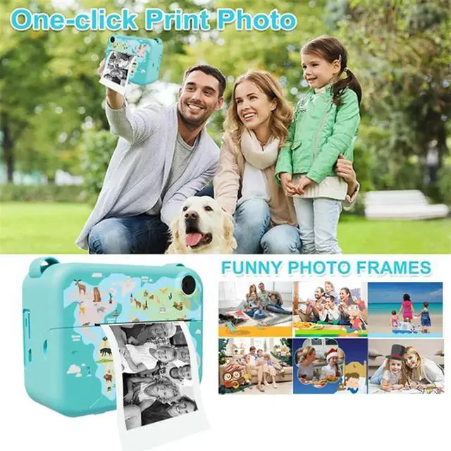 Alt view image 2 of 4 - Digital Instant Camera With Print Paper Kids Child Selfie Video Camera Camcorder Camera Gift For Kids