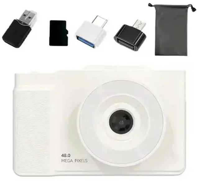 Alt view image 2 of 4 - 4K Digital Camera 6400W HD Flip Screen Camera Digital Camera Card Camera Camera Student Entry-Level Camera