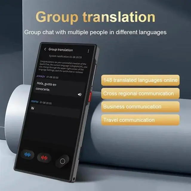 Alt view image 2 of 4 - AI Powered Language Translator Support Chatgpt Voice Instant Two-Way 148 Languages Recording/Offline Photo 32G