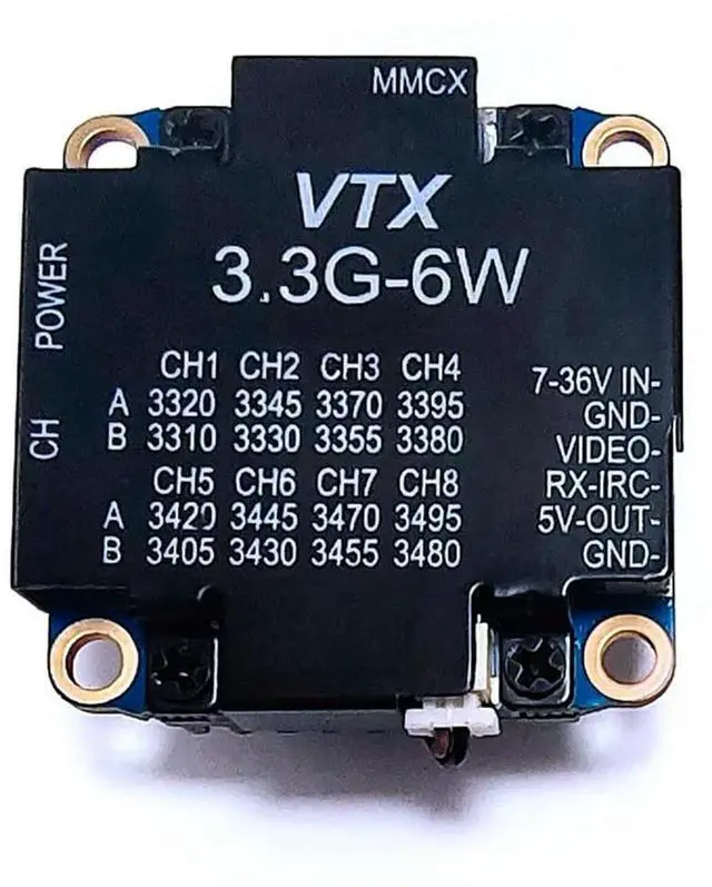 Main image of 3.3G 6W VTX For FPV Long Range Racing Drone 25Mw/1000Mw/3000Mw/4000Mw/6000Mw Adjustable