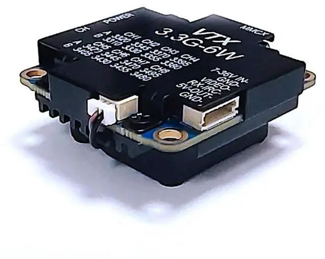 Alt view image 2 of 4 - 3.3G 6W VTX For FPV Long Range Racing Drone 25Mw/1000Mw/3000Mw/4000Mw/6000Mw Adjustable