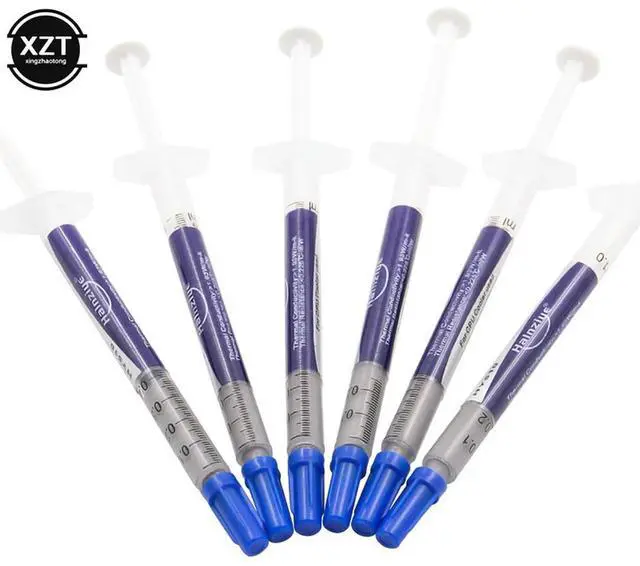 Main image of Hot Sale 10pcs/lot 1g Grey Silver Thermal Grease Silicone Heat Sink Paste CPU Cooler Heatsink 10% Silver Included Compound PC