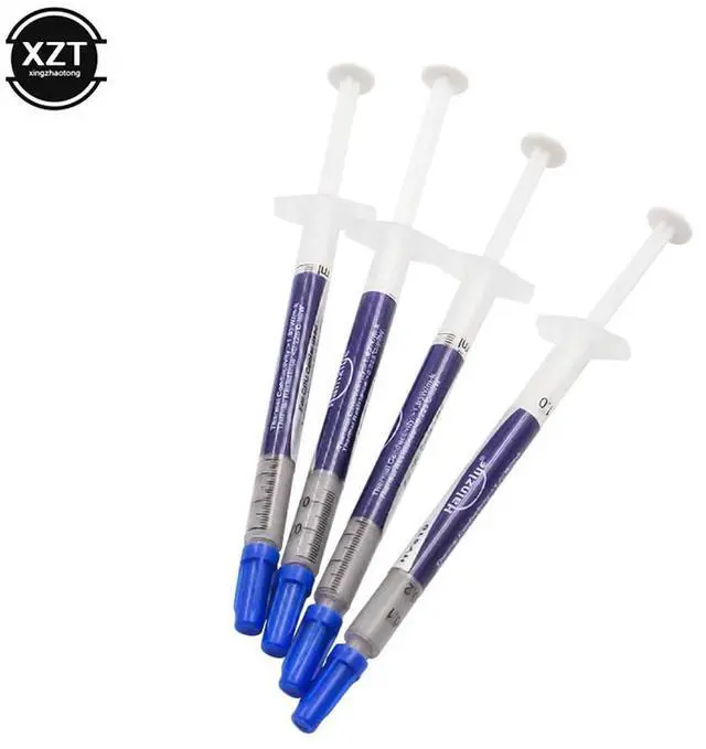 Alt view image 3 of 4 - Hot Sale 10pcs/lot 1g Grey Silver Thermal Grease Silicone Heat Sink Paste CPU Cooler Heatsink 10% Silver Included Compound PC