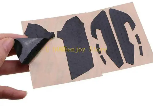 Alt view image 3 of 3 - Gaming Mouse Anti-Slip Grip Tape Sweat Resistant Tape Pads Mouse Side Moisture Wicking Stickers Side Grips 5.12x3.94"