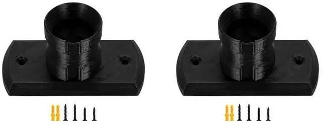 Alt view image 4 of 4 - 2X Steering Wheel Wall Mount Bracket Stand Holder With Screws For FANATEC Steering Wheel Fixing Brackets Accessories