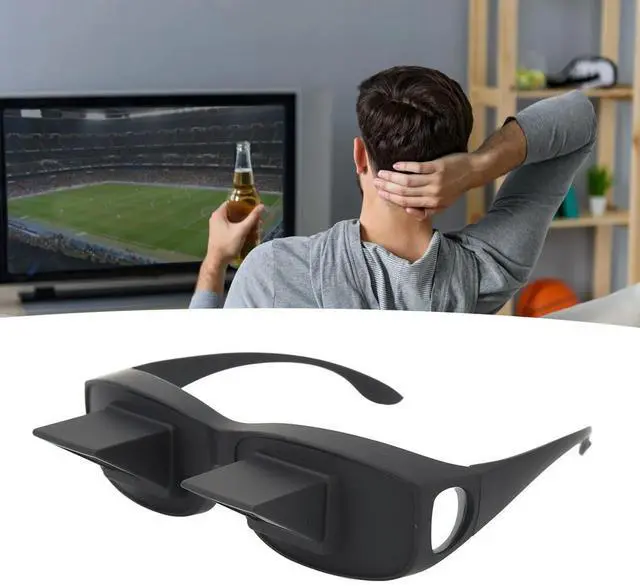 Alt view image 3 of 3 - Lazy Glasses Optical Glass 90 Degree Horizontal High Definition Bed Prism Spectacles Eyeglasses for Lying Down Reading and Watch