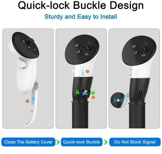 Alt view image 3 of 4 - Dual Light Saber VR Controller Handle For Oculus Accessories For Oculus VR Game Accessories