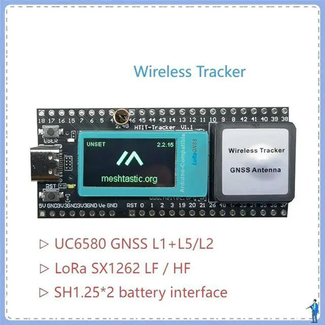 Alt view image 3 of 4 - ESP32 Lora V3 Wi-Fi Bluetooth Network Asset Tracker Meshtastic GPS Tracker For Vehicle Bike Kids Pet Car Fitness