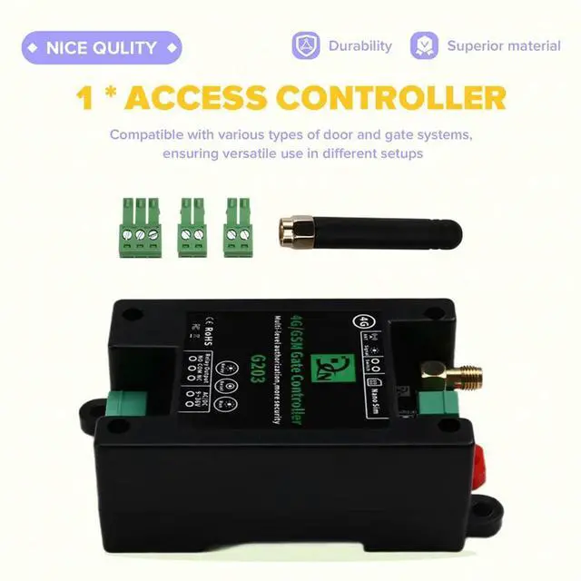 Alt view image 2 of 4 - GSM Remote Control Relay Switch 2G Mobile Phone Control Gsm Door Lock Gsm Gate Controller G203