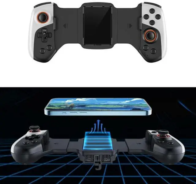 Main image of JK02 Wireless Bluetooth-compatible Gamepad for Phone PC Cooling Telescopic Game Controllers Joysticks with 2 Hall Sensor