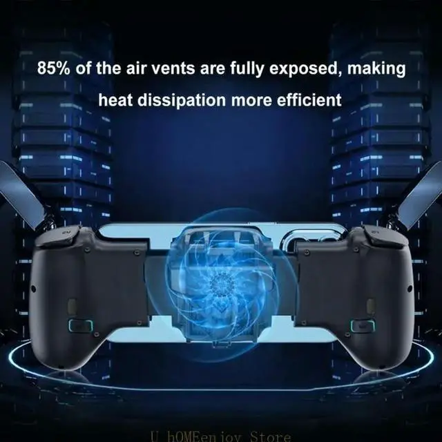 Alt view image 3 of 3 - JK02 Wireless Bluetooth-compatible Gamepad for Phone PC Cooling Telescopic Game Controllers Joysticks with 2 Hall Sensor