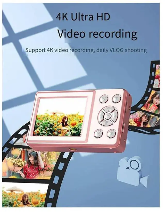 Main image of 4K Ccd Digital Camera Photography Camera, Video Blog Camera, Film Camera, 4K 30FPS Mini Camera For Teenagers