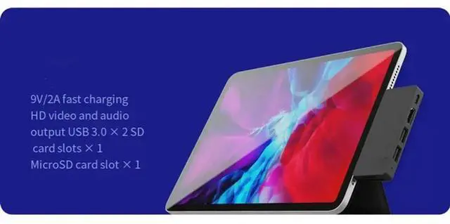 Alt view image 2 of 4 - Type-C Dock Stand For Console Multifunction Docking Charging Station With Detachable USB C Hub Card Port