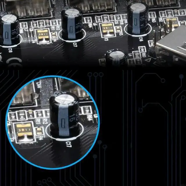 Alt view image 2 of 3 - USB 2.0 PCI Expansion Card 5 Ports (4 External 1 Internal) PCI to USB 2 Extender Adapter Hub Controller High Speed 480Mb