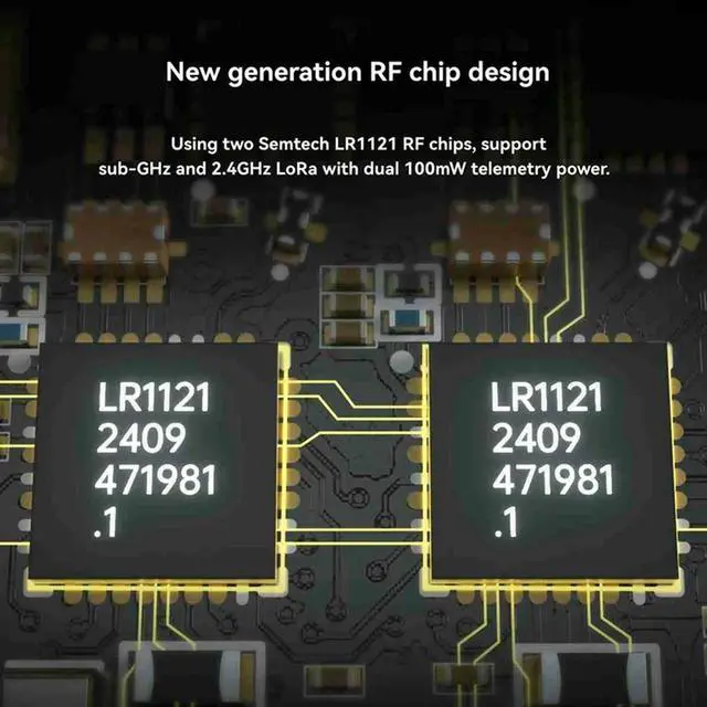 Main image of ELRS Receiver 915M/2.4G Dual-Band 100Mw Gemini Receiver RX Module ESP32-C3 Chip Forrc FPV Traversing Drones Parts