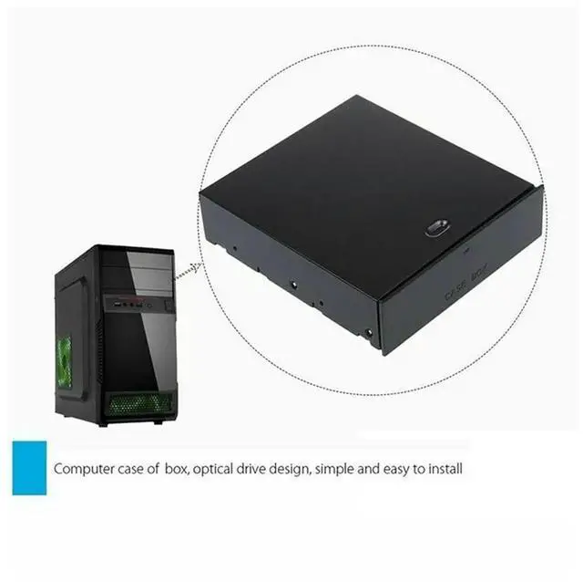 Alt view image 3 of 4 - 3X Desktop Box Organizer Drawer Optical Drives 5.25Inch Front Panel Holders & Racks