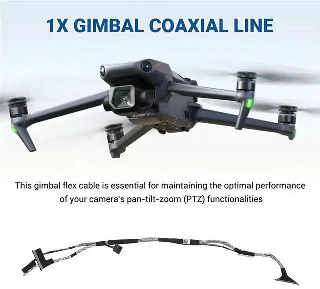 Alt view image 2 of 4 - For Mavic 3 Classic Camera Gimbal Coaxial Line PTZ Cable Signal Line Transmission Flex Wire