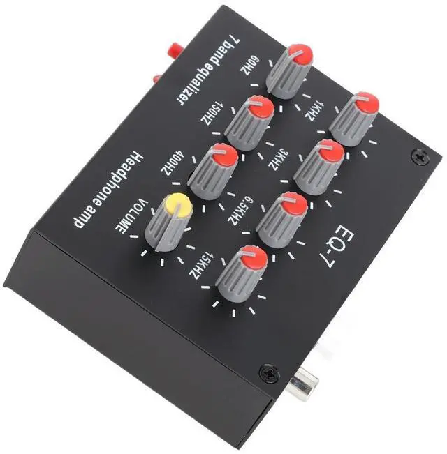 Alt view image 2 of 3 - 7 Band Sound Equalizer 12dB High Bass Adjustment Dual Channel Digital Equalizer Sound Equalizer