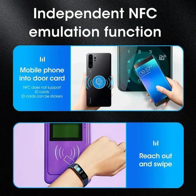 Alt view image 4 of 4 - X100 RFID NFC Card Reader Writer +5XUID Card RFID Duplicator ID IC Card Programmer Encrypted Key Copier